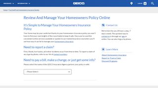 
                            5. Review And Manage Your Homeowners Policy Online | GEICO