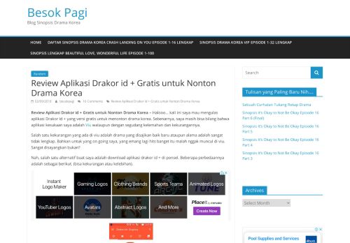 
                            8. Review Aplikasi Drakor id + Gratis untuk Nonton Drama Korea ...
