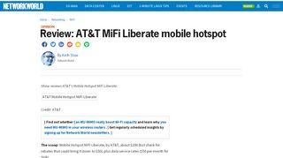 
                            10. Review: AT&T MiFi Liberate mobile hotspot | Network World