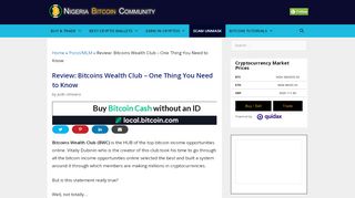 
                            4. Review: Bitcoins Wealth Club - One Thing You Need to Know