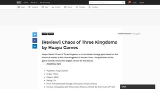 
                            11. [Review] Chaos of Three Kingdoms by Huayu Games - e27