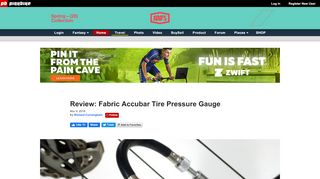 
                            11. Review: Fabric Accubar Tire Pressure Gauge - Pinkbike