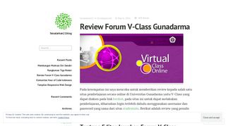 
                            6. Review Forum V-Class Gunadarma – faisalarkan21blog