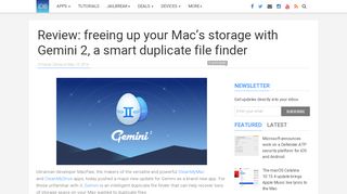 
                            9. Review: freeing up your Mac's storage with Gemini 2, a smart ...