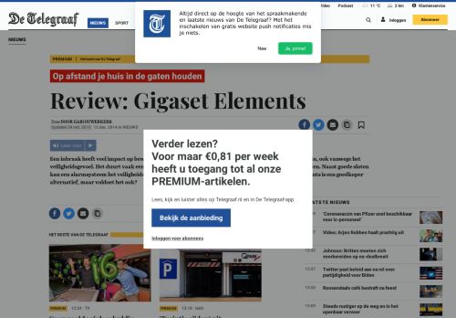 
                            11. Review: Gigaset Elements | Nieuws | Telegraaf.nl