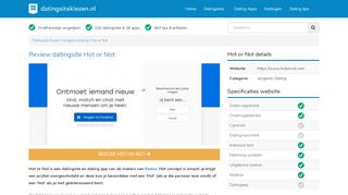 
                            7. Review Hot or Not | Datingsite Kiezen