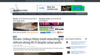 
                            11. Review: Linksys Velop mesh networking kit delivers strong Wi-Fi ...