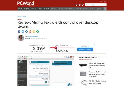 
                            13. Review: MightyText wields control over desktop texting | ...