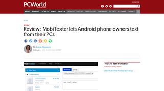 
                            12. Review: MobiTexter lets Android phone owners text from their PCs ...