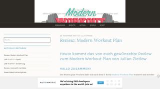 
                            4. Review: Modern Workout Plan – lillyfitfood