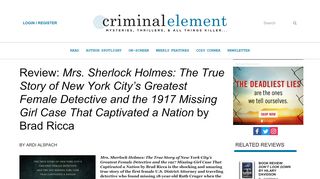 
                            11. Review: Mrs. Sherlock Holmes: The True Story of New York City's ...