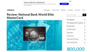 
                            10. Review: National Bank World Elite MasterCard - Ratehub.ca Blog