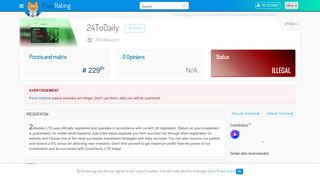 
                            5. Review of 24ToDaily : Scam or legit ? - NetBusinessRating