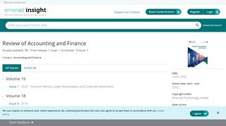 
                            13. Review of Accounting and Finance - Emerald Insight