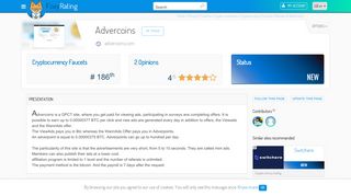 
                            10. Review of Advercoins : Scam or legit ? - NetBusinessRating