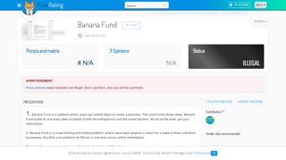 
                            7. Review of Banana Fund : Scam or legit ? - NetBusinessRating