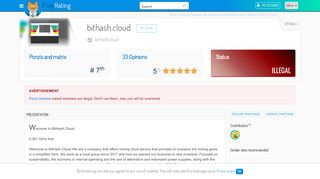 
                            7. Review of bithash.cloud : Scam or legit ? - NetBusinessRating