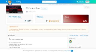 
                            6. Review of Clixbox.online : Scam or legit ? - NetBusinessRating