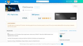 
                            4. Review of ClixUniverse : Scam or legit ? - NetBusinessRating