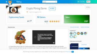 
                            12. Review of Crypto Mining Game : Scam or legit ? - NetBusinessRating