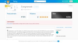 
                            5. Review of Evergreenadz : Scam or legit ? - NetBusinessRating