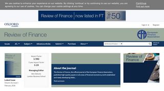 
                            12. Review of Finance | Oxford Academic - Oxford Journals