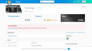 
                            12. Review of Fymining : Scam or legit ? - NetBusinessRating