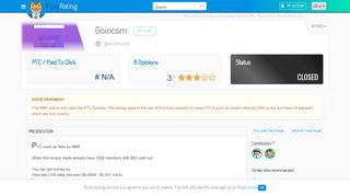 
                            9. Review of Goincom : Scam or legit ? - NetBusinessRating