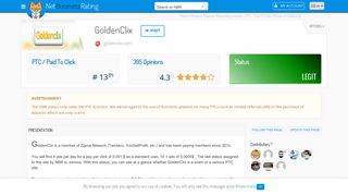 
                            9. Review of GoldenClix : Scam or legit ? - NetBusinessRating