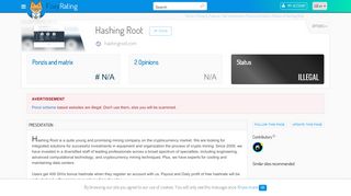 
                            5. Review of Hashing Root : Scam or legit ? - ...