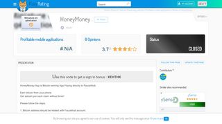 
                            5. Review of HoneyMoney : Scam or legit ? - NetBusinessRating