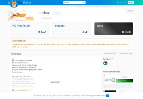 
                            6. Review of noybux : Scam or legit ? - NetBusinessRating