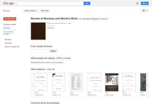 
                            8. Review of Reviews and World's Work: An International Magazine