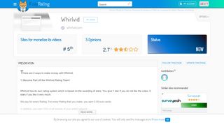 
                            4. Review of Whirlvid : Scam or legit ? - NetBusinessRating