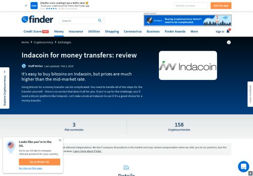 
                            13. Review: Using Indacoin for a bitcoin money transfer | finder.com.au