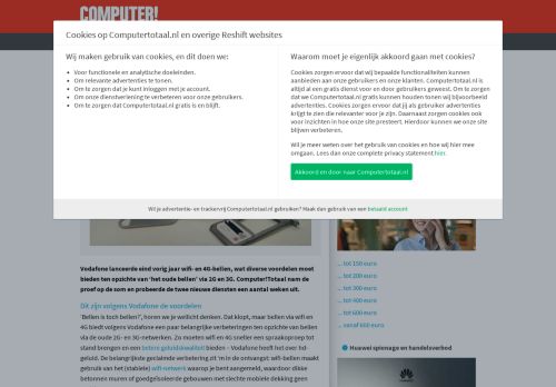 
                            6. Review Vodafone wifi- en 4G-bellen | Internet & Thuis | Computer!Totaal