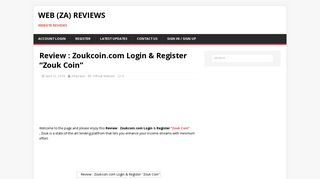 
                            9. Review : Zoukcoin.com Login & Register 