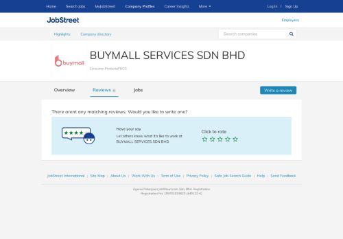 
                            9. Reviews BUYMALL SERVICES SDN BHD employee ...