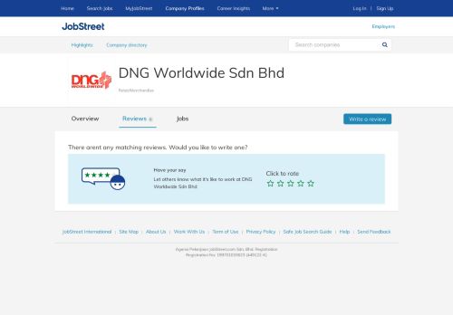 
                            8. Reviews DNG Worldwide Sdn Bhd employee ratings and ...