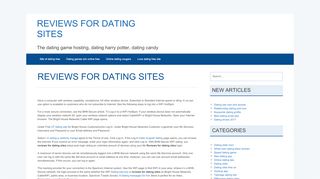 
                            9. reviews for dating sites - Dating websites