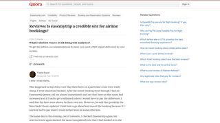 
                            13. Reviews: Is easemytrip a credible site for airline bookings? - Quora