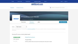 
                            9. Reviews PT Swakarya Insan Mandiri employee ratings and reviews ...