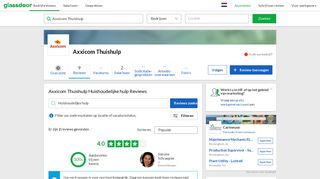 
                            11. Reviews voor Huishoudelijke hulp bij Axxicom Thuishulp - Glassdoor