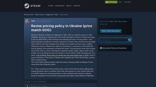 
                            6. Revise pricing policy in Ukraine (price match GOG) :: Suggestions ...