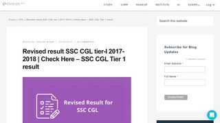 
                            6. Revised result SSC CGL tier-I 2017-2018 | Check Here – SSC CGL ...