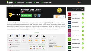 
                            12. Revisión Enzo Casino | Revisión honesta del casino por Casino Guru
