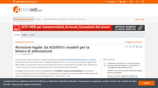 
                            5. Revisione legale: da ASSIREVI i modelli per la lettera di attestazione