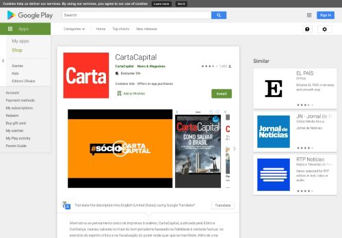 
                            9. Revista CartaCapital – Apps no Google Play