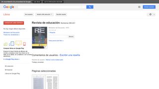 
                            12. Revista de educación - Resultado de la Búsqueda de libros de Google