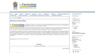 
                            4. Revista e-Curriculum - Revistas @ PUC-SP